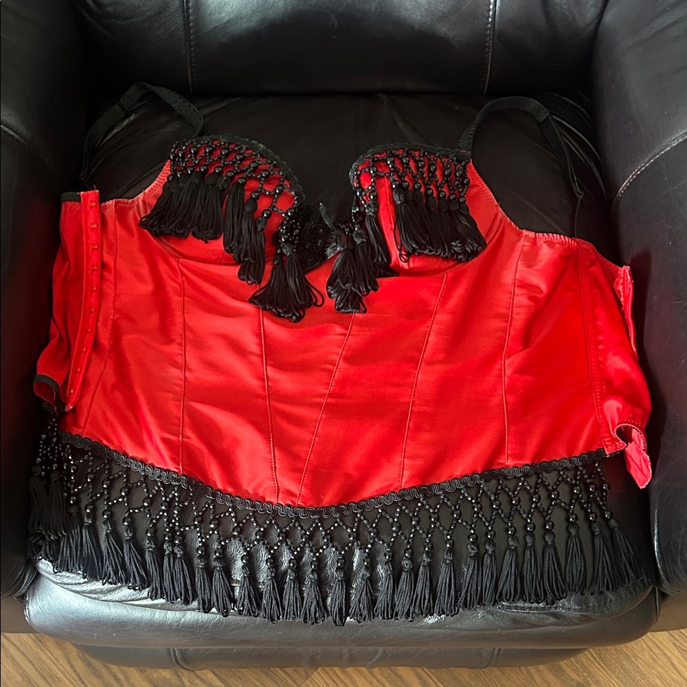 Victoria's Secret Red and Black Chemise